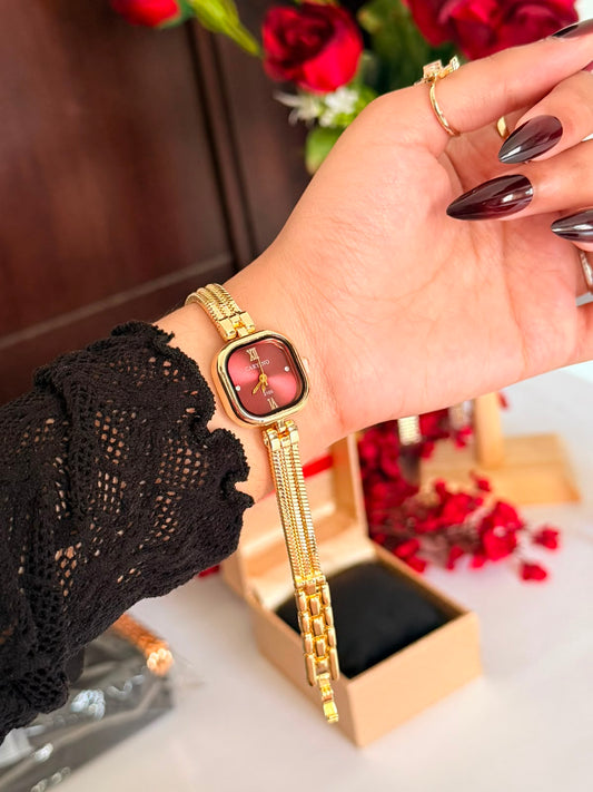 Emerald Muse Rose Gold Watch