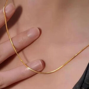 Aura Gold Sleek Snake Chain